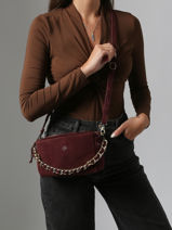 Cross Body Tas Vintage Leder Mila louise Beige vintage 23673V-vue-porte